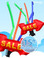 Sky Dancers Red Giant SALE Arrow with Tubes 