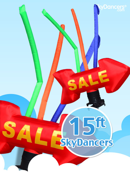 Sky Dancers Red Giant SALE Arrow with Tubes 