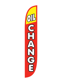 Oil Change Red/Yellow Feather Flag