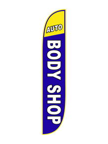 Auto Body Shop Feather Flag