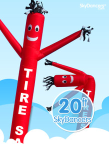 Sky Dancers Tire Sale Red - 20ft