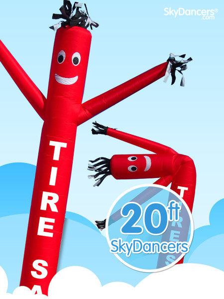 Sky Dancers Tire Sale Red - 20ft