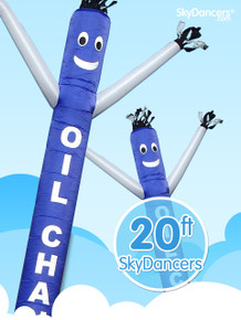 Sky Dancers Oil Change Blue & White - 20ft