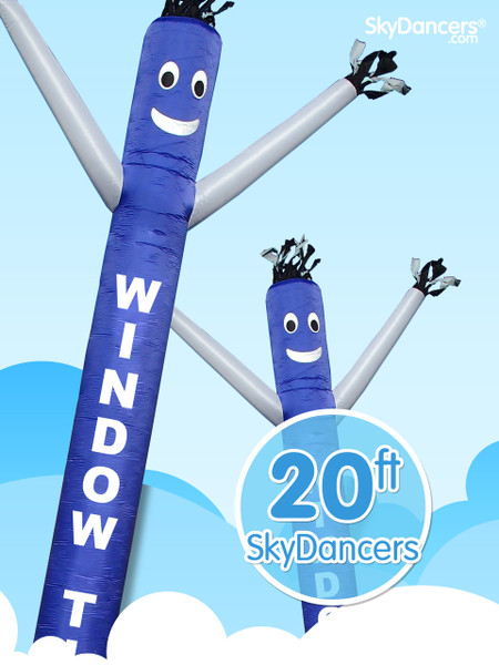 Sky Dancers Window Tint Blue & White - 20ft