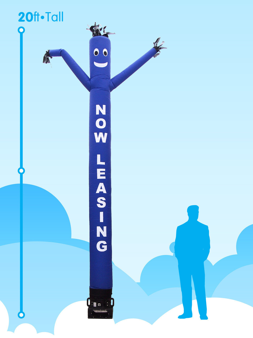 Sky Dancer Now Leasing Red - 20ft Tall Attachment