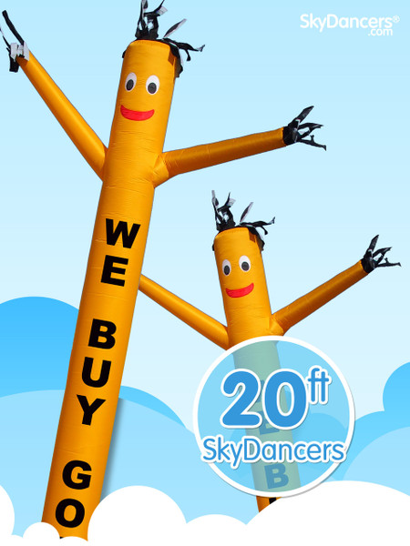 Sky Dancers We Buy Gold Yellow - 20ft