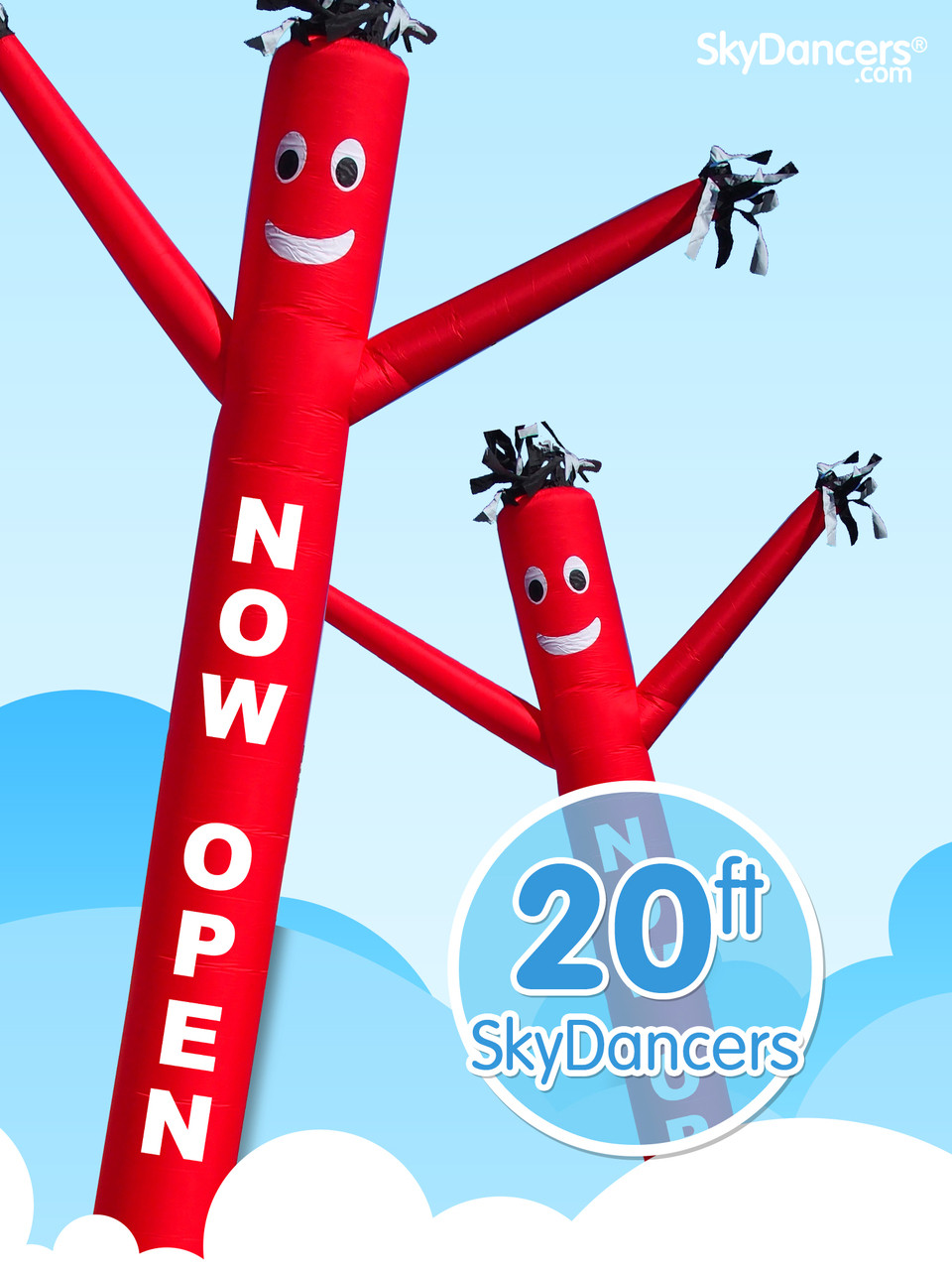 Sky Dancer Red Now Open - 20ft Tall Attachment