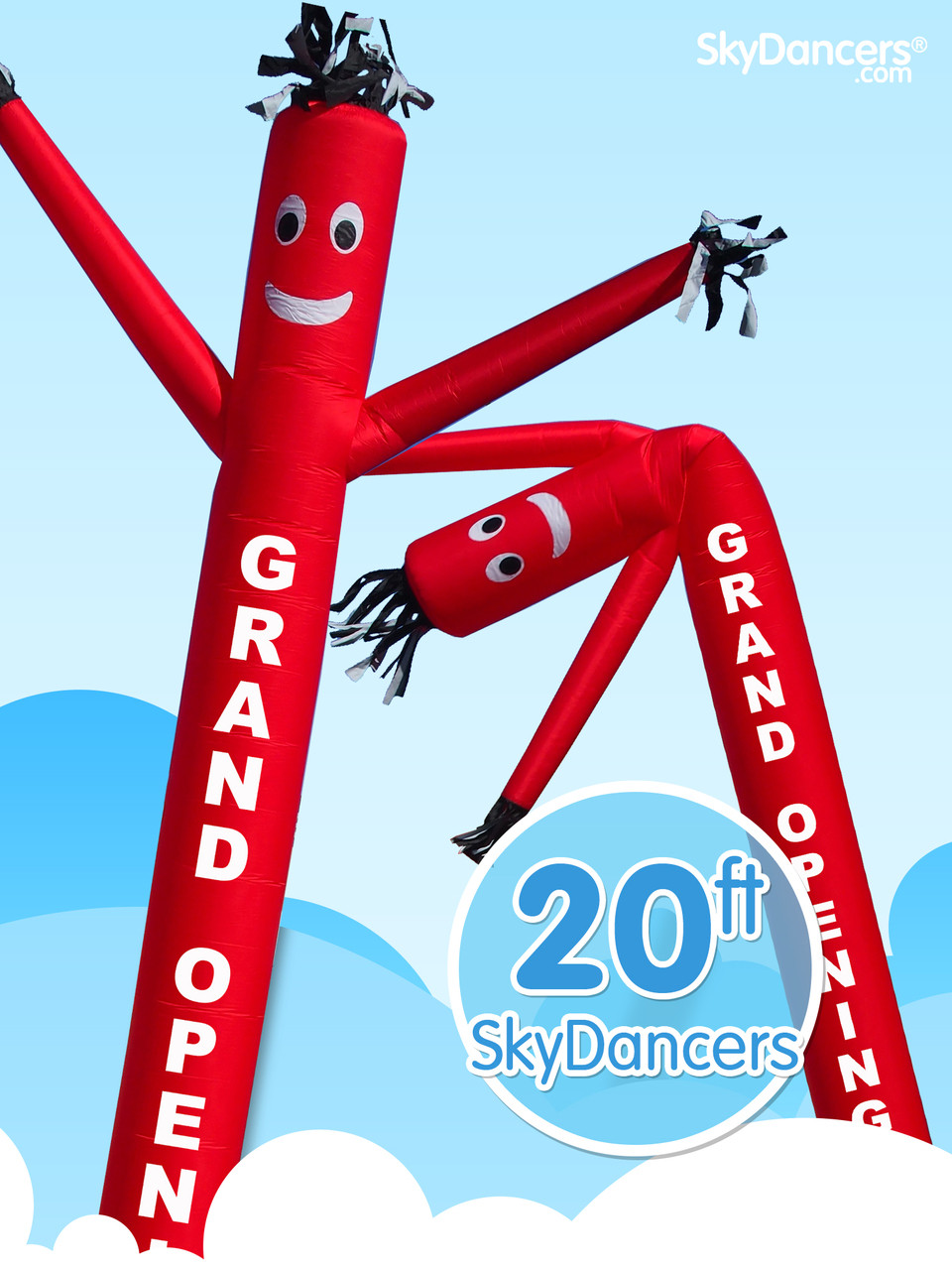 Sky Dancer Red Grand Opening - 20ft Tall Attachment
