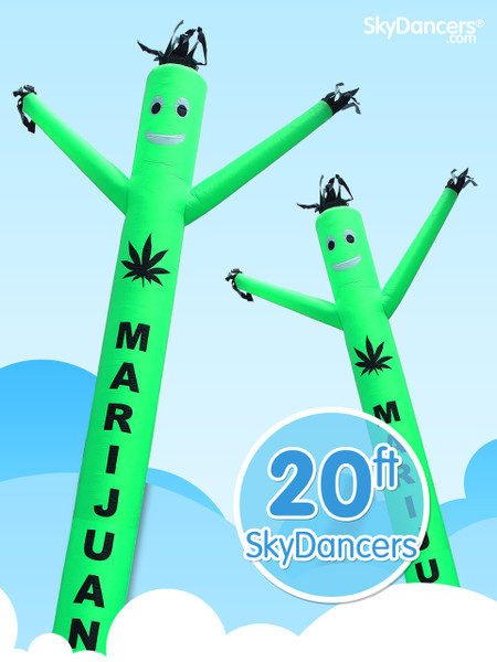 Sky Dancers Marijuana Green - 20ft