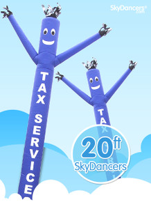 Sky Dancers Tax Services Blue - 20ft