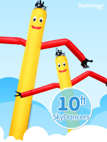 Sky Dancers Car Shape Yellow with Red - 10ft