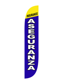 Insurance Aseguranza Feather Flag