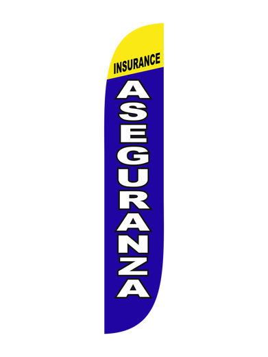 Insurance Aseguranza Feather Flag