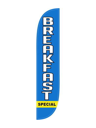 Breakfast Special Feather Flag