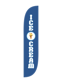 Ice Cream Feather Flag