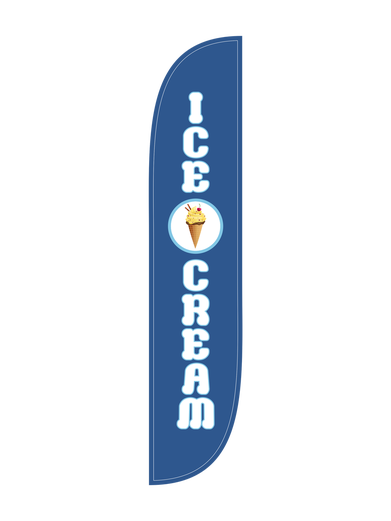Ice Cream Feather Flag