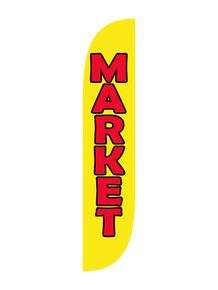 Market Feather Flag