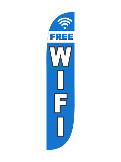 Free Wifi Feather Flag