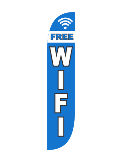 Free Wifi Feather Flag