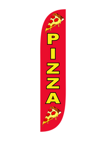 Pizza Slices Feather Flag