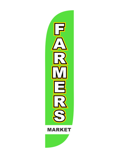 Farmers Market Feather Flag