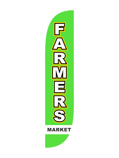 Farmers Market Feather Flag