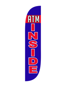 ATM Inside - Blue Feather Flag