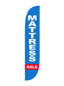 Mattress Sale - Blue & Red Feather Flag