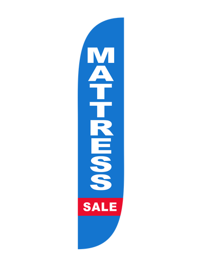 Mattress Sale - Blue & Red Feather Flag
