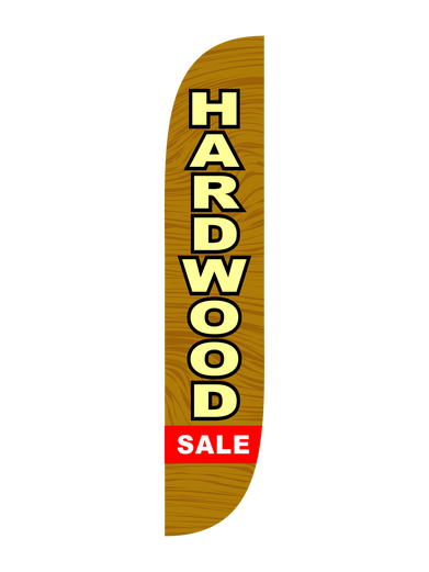 Hardwood Sale Feather Flag