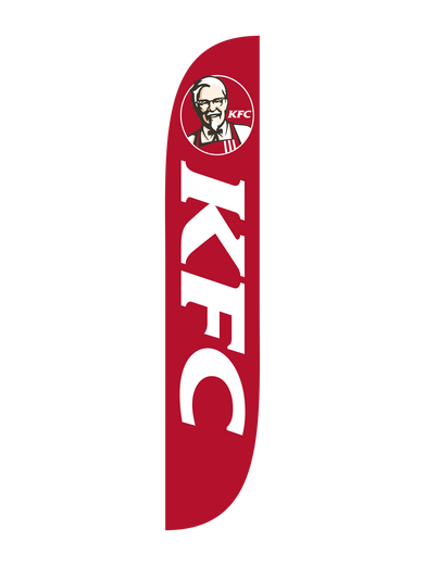 KFC Red Feather Flag