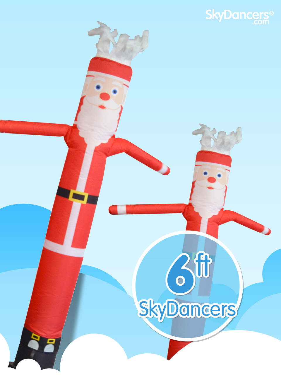 Sky Dancer Santa - 6ft