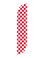 Red & White Checkered Feather Flag
