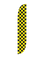 Black & Yellow Feather Flag