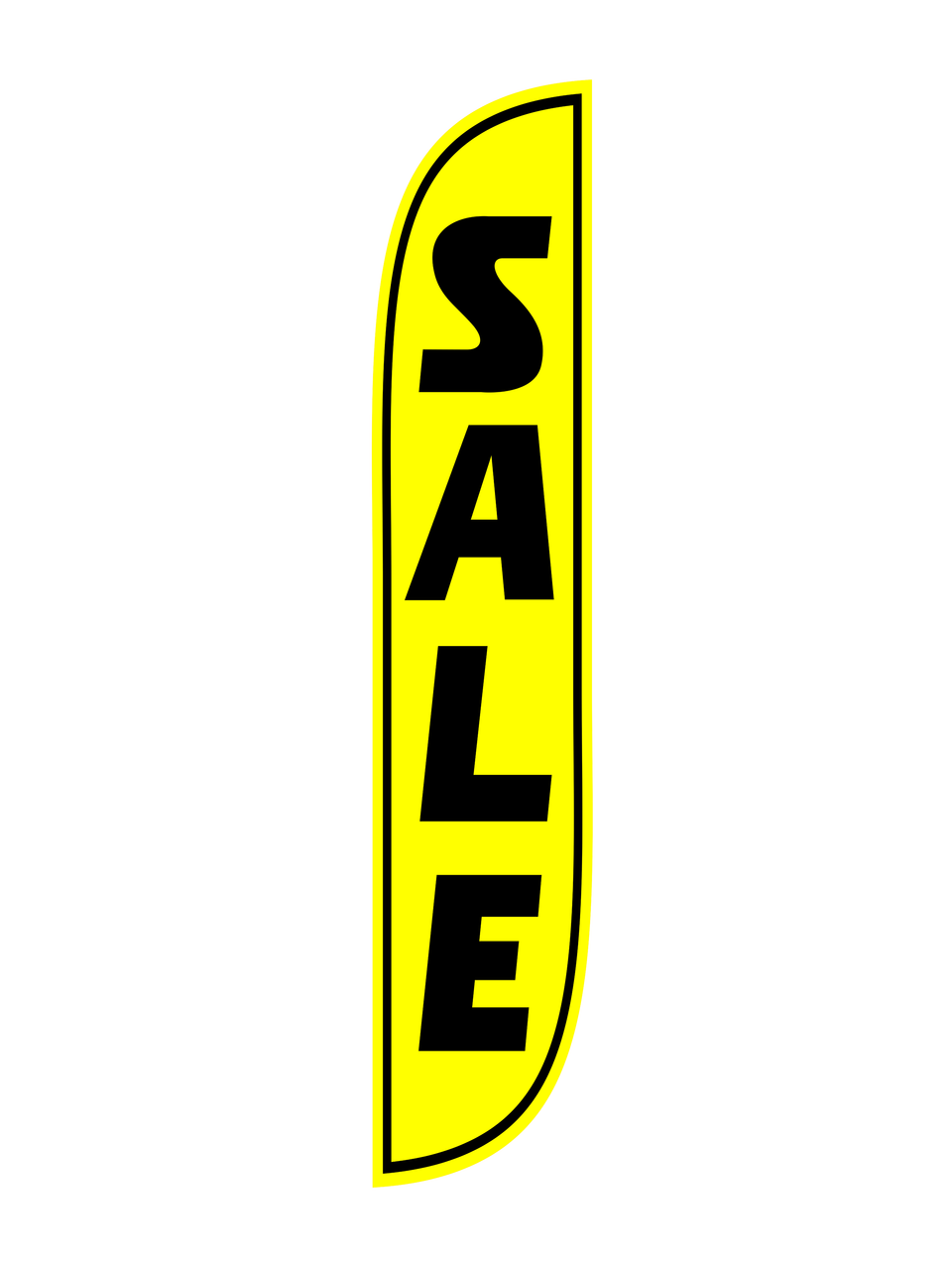 Sale Yellow Black Feather Flag