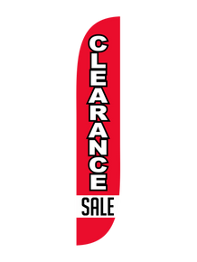Clearance Sale - Red - Feather Flag