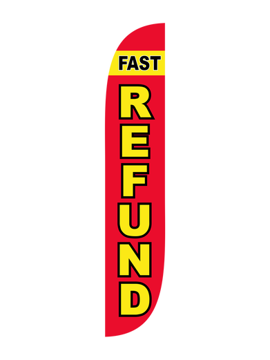 Fast Refund Feather Flag