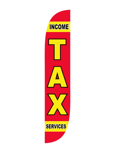 Income Tax Services Feather Flag
