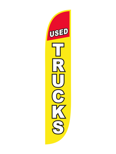 Used Trucks Feather Flag