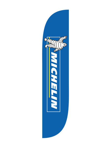 Michelin Blue Feather Flag