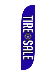 Tire Sale - Tire Image Feather Flag