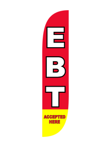 EBT Accepted Here Feather Flag