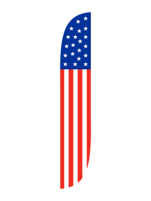 American Flag USA with Stars Feather Flag
