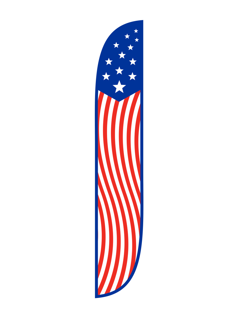 american flag vertical feather flag
