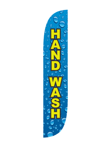 Hand Wash Water Drips Feather Flag