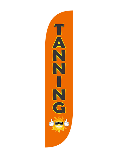 Tanning Feather Flag