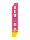 Beauty Salon Pink - Feather Flag