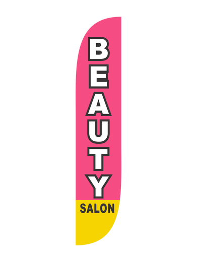 Beauty Salon Pink - Feather Flag