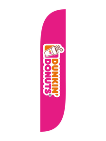 Dunkin' Donuts - Pink - Feather Flag