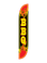 BBQ Flames Feather Flag